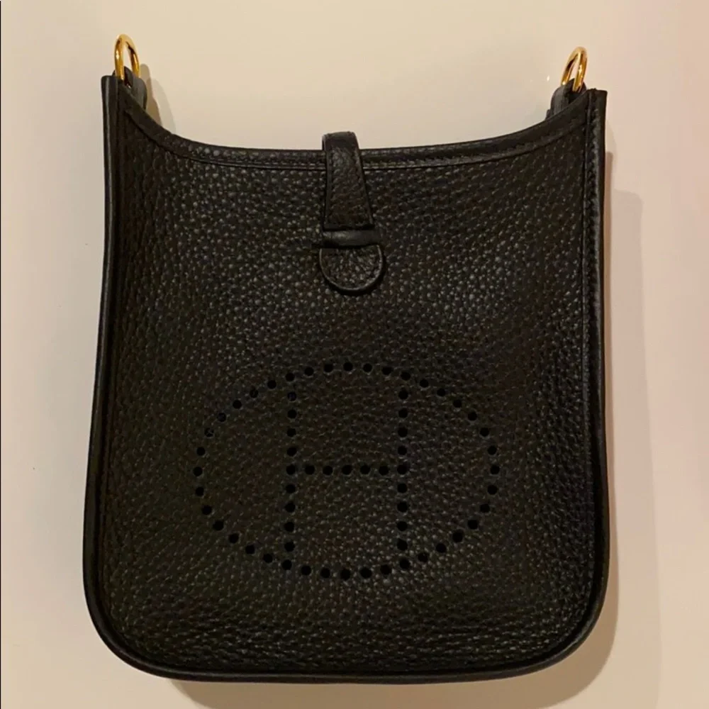 Hermès Evelyne 16 Bag (mini/TPM) Black and GHW
